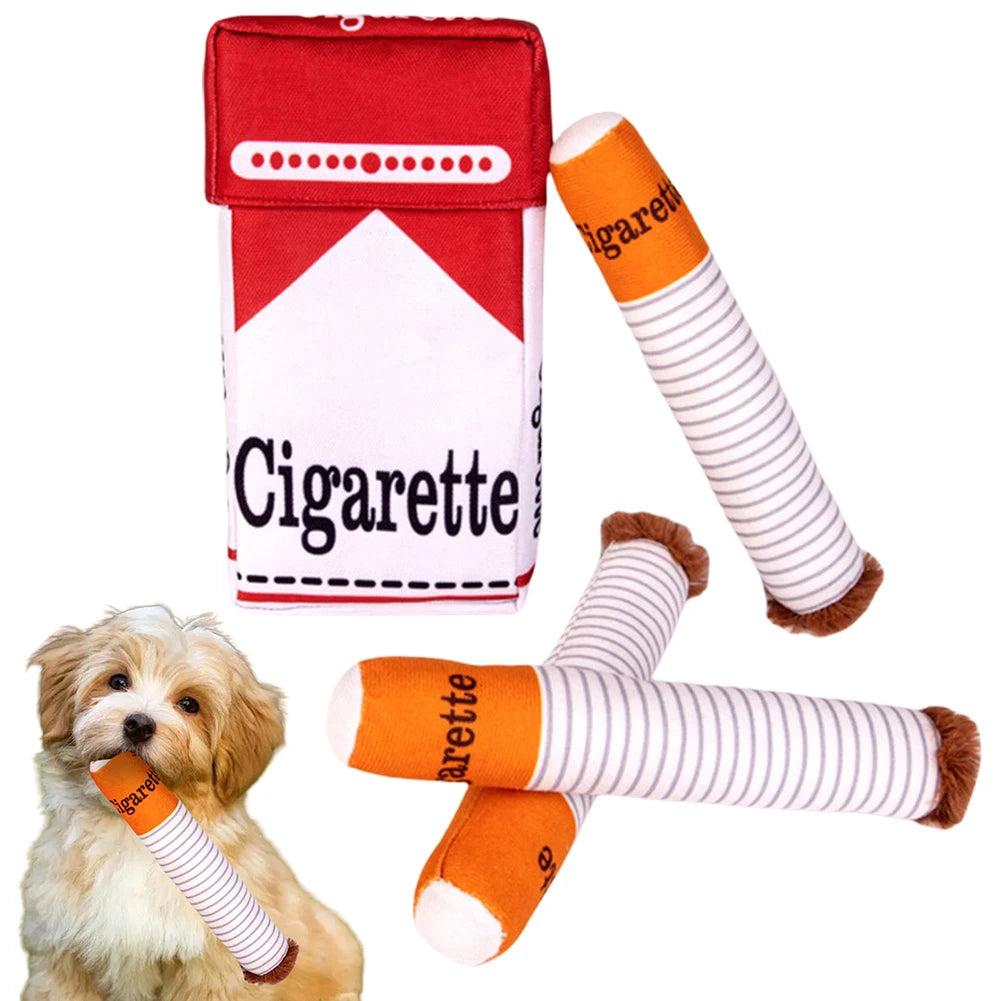 Zigarettenplüsch-Kauspielzeug für Hunde 