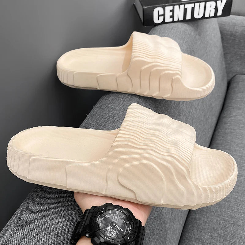 Men's Genuine Leather Home Slippers