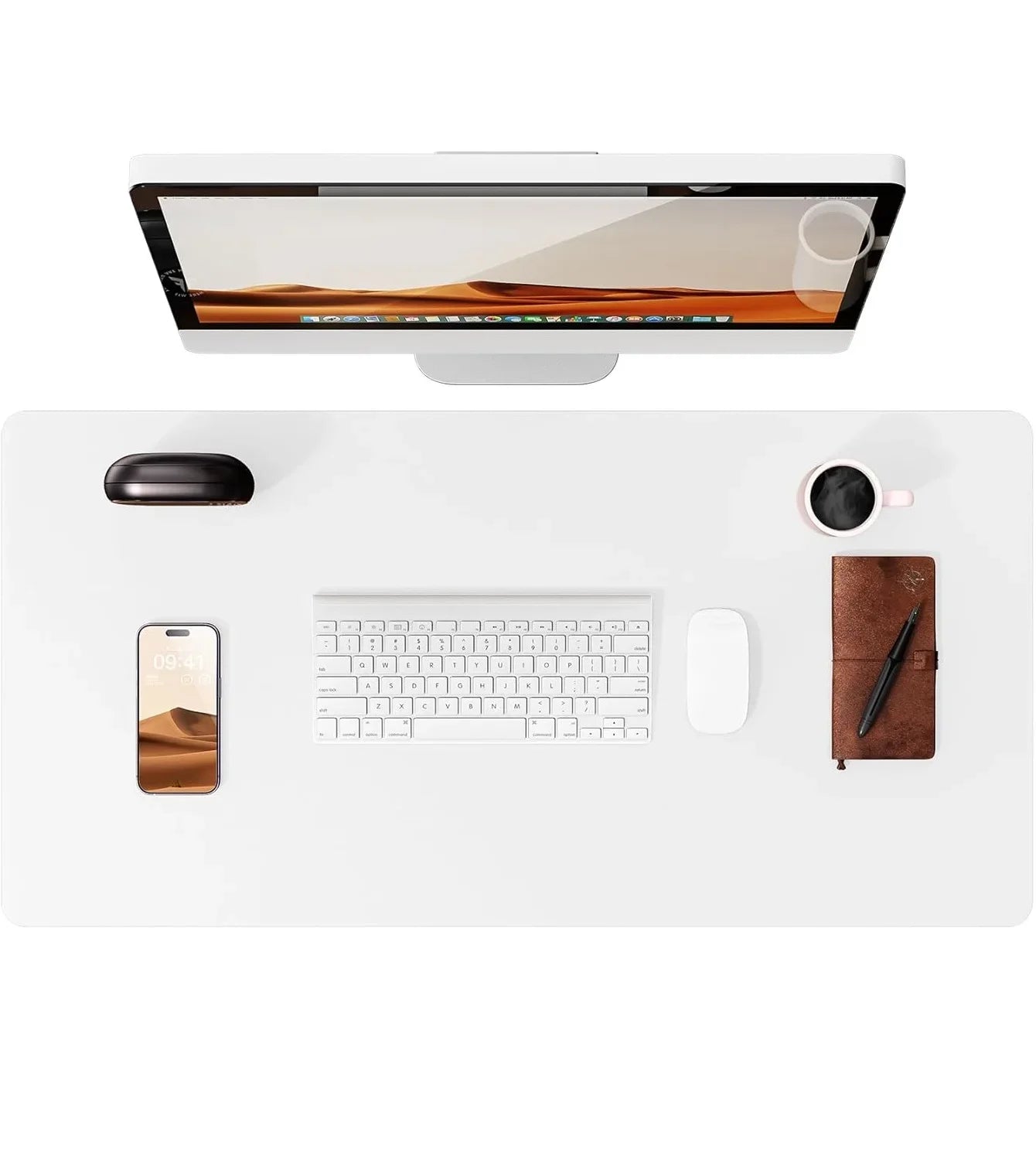 FTVAE Leather Large Desk Mat Protector