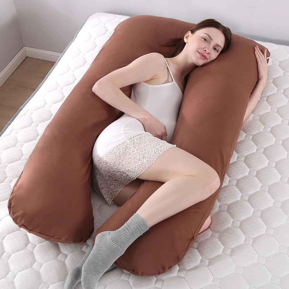 Cotton U-Shape Maternity Pillow Cover