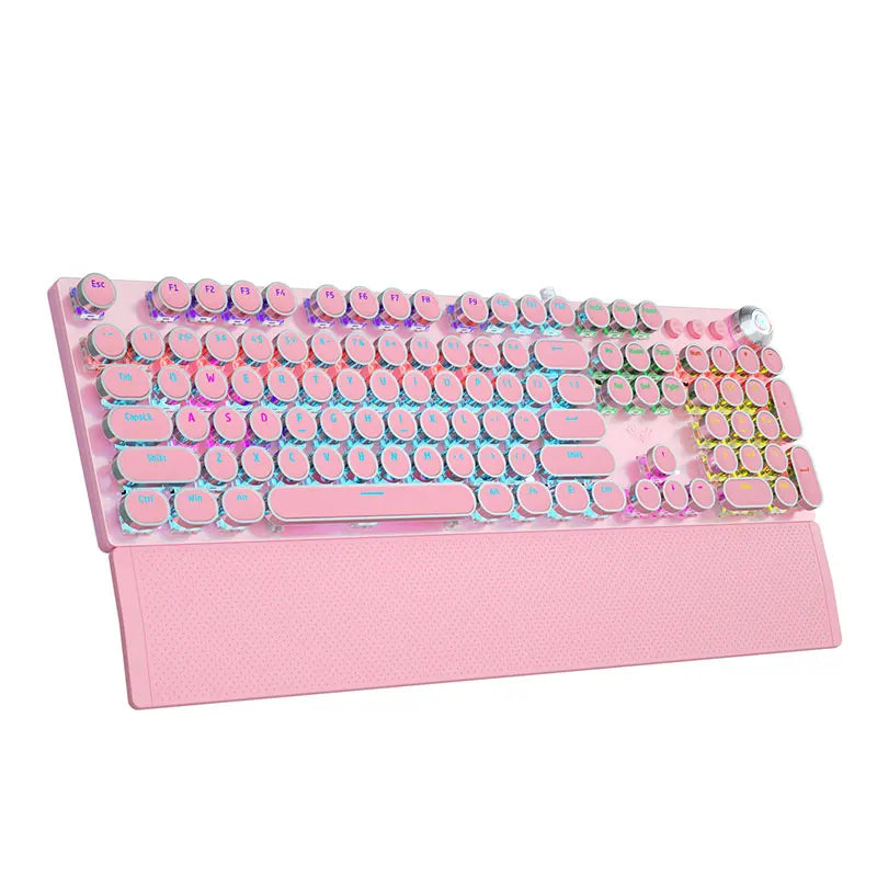 F2088 RGB-Gaming-Tastatur mit runden Tasten 104