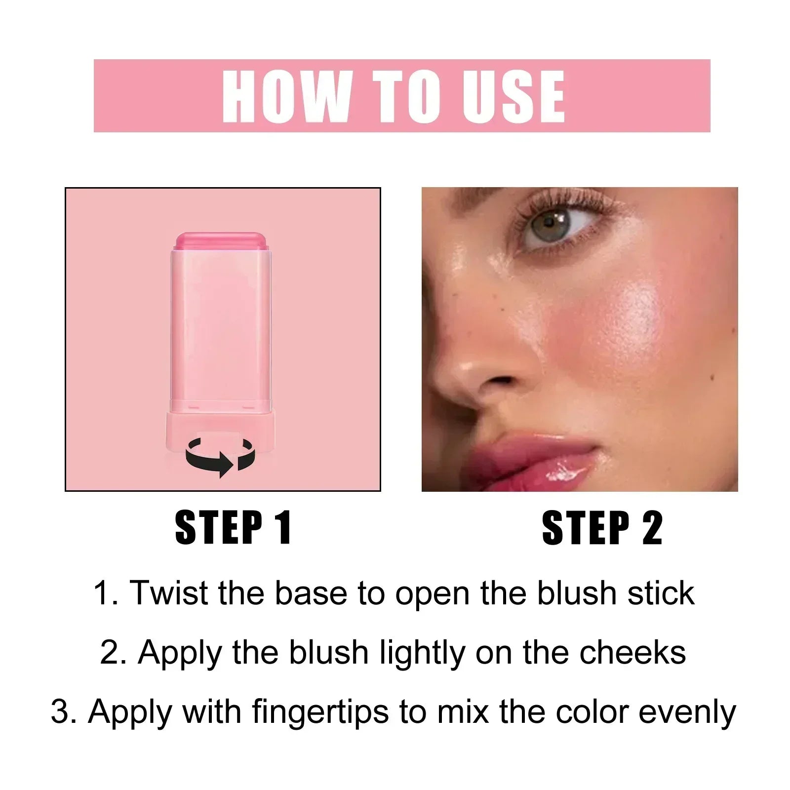 3pcs Silky Matte Blush & Lip Stick