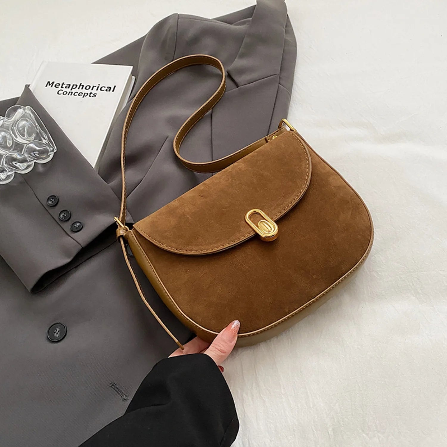 2025 Retro Women’s Saddle Crossbody Bag