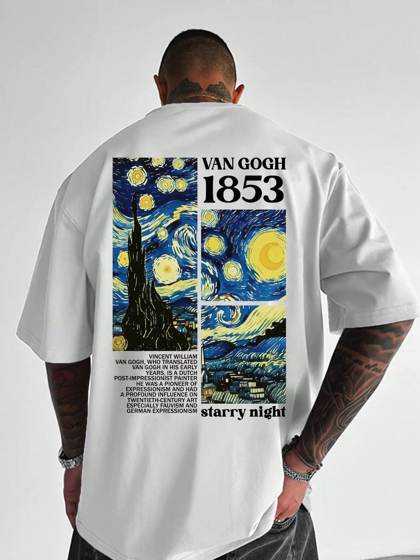 Van Gogh Sternennacht T-Shirt für Herren
