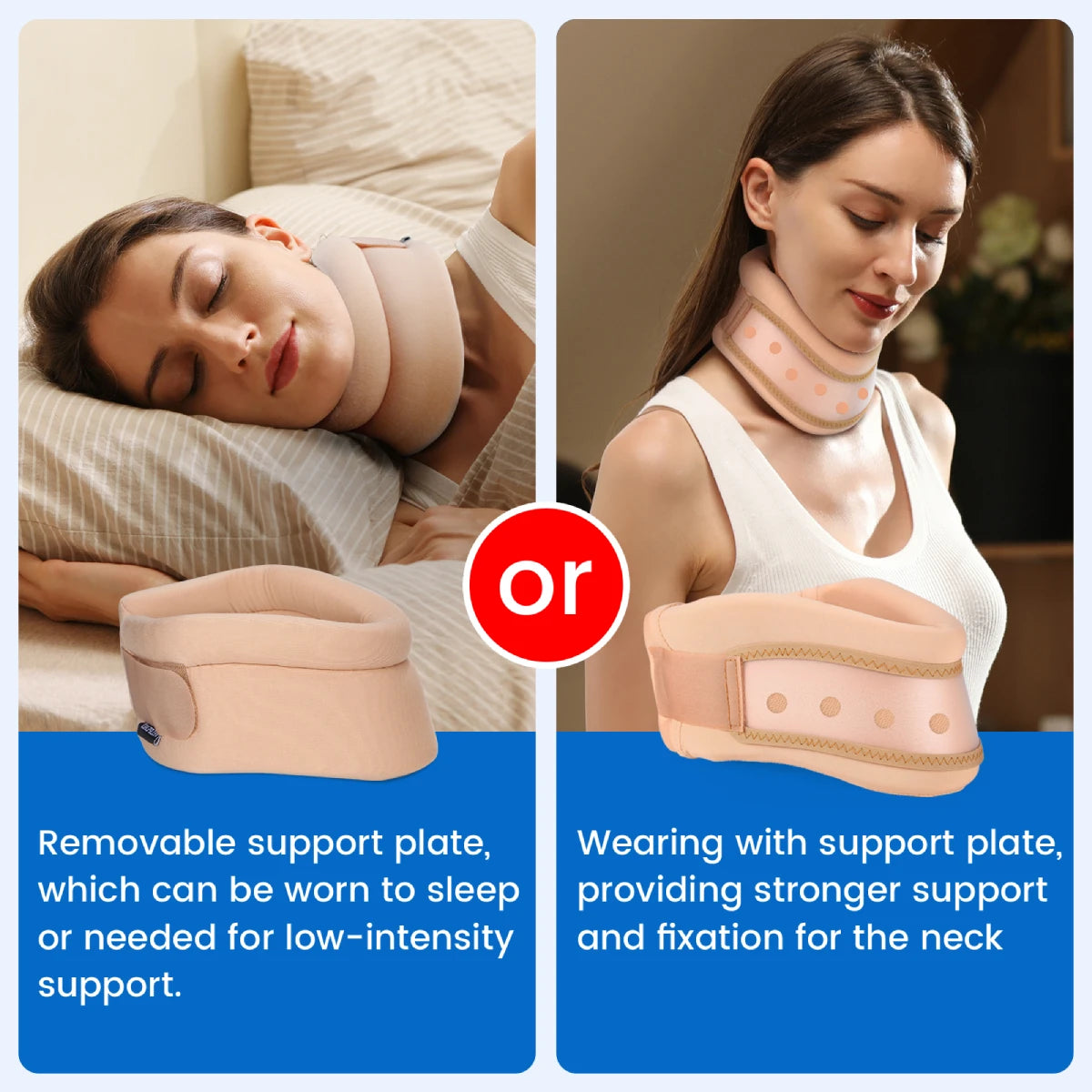 VELPEAU Adjustable Foam Neck Brace