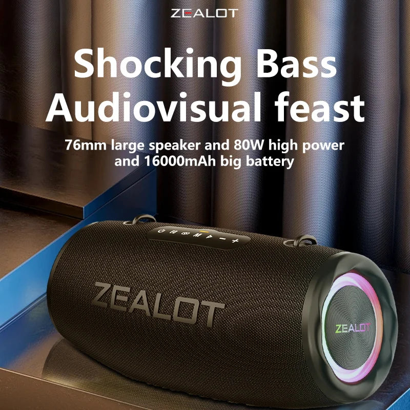 ZEALOT S87 Wasserdichter Bluetooth-Lautsprecher