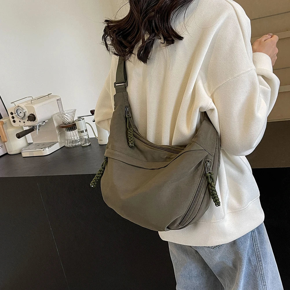 Soft Cloth Women's Crossbody Bag