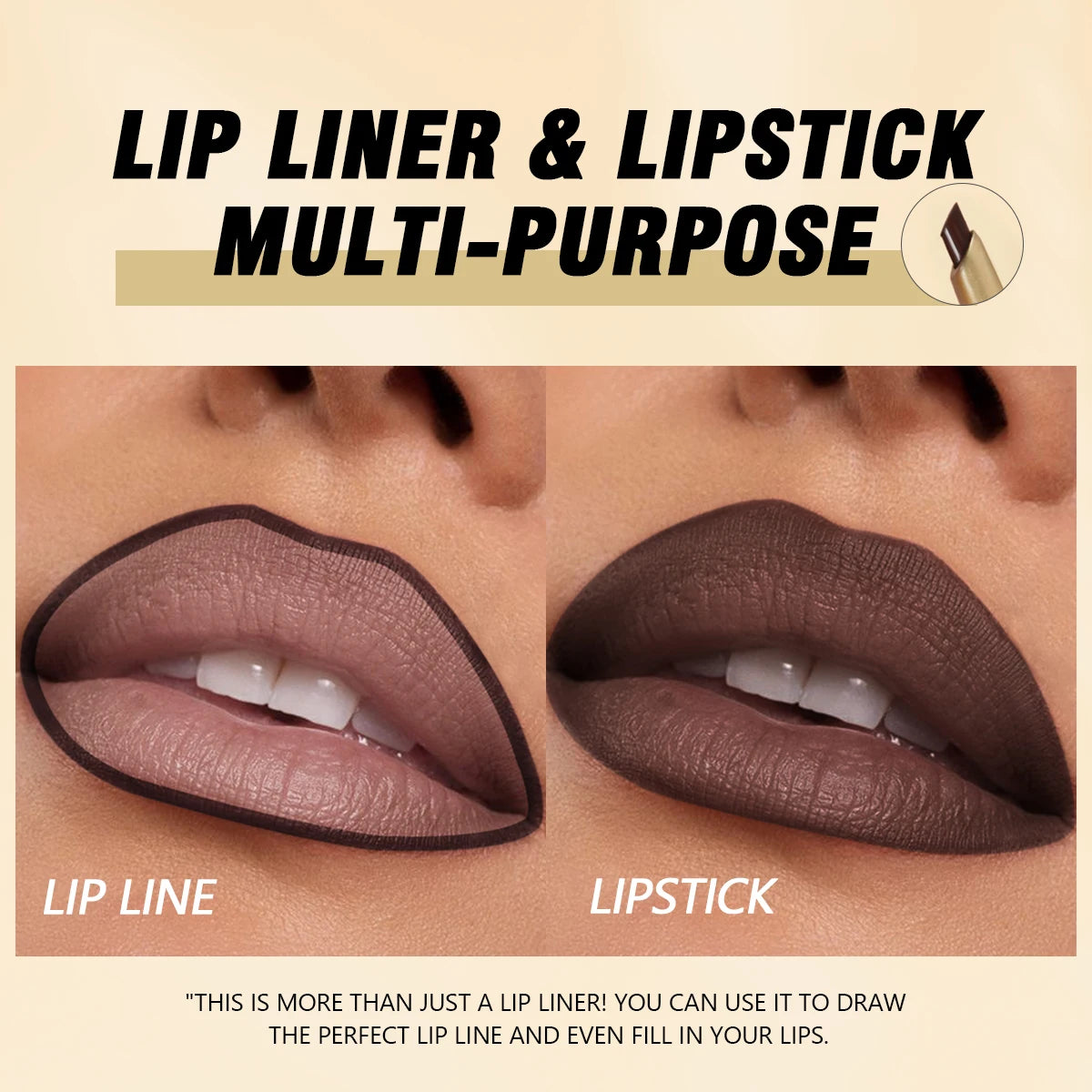 Matte 6-Color Lip Liner Pencil Set