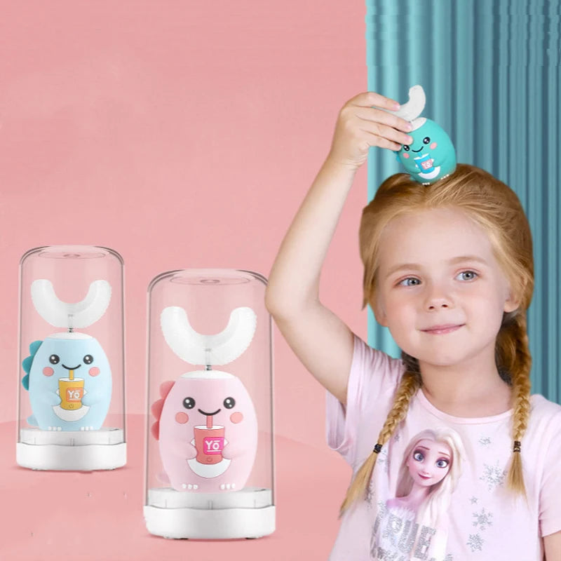 Elektrische 360°-Zahnbürste für Kinder in U-Form