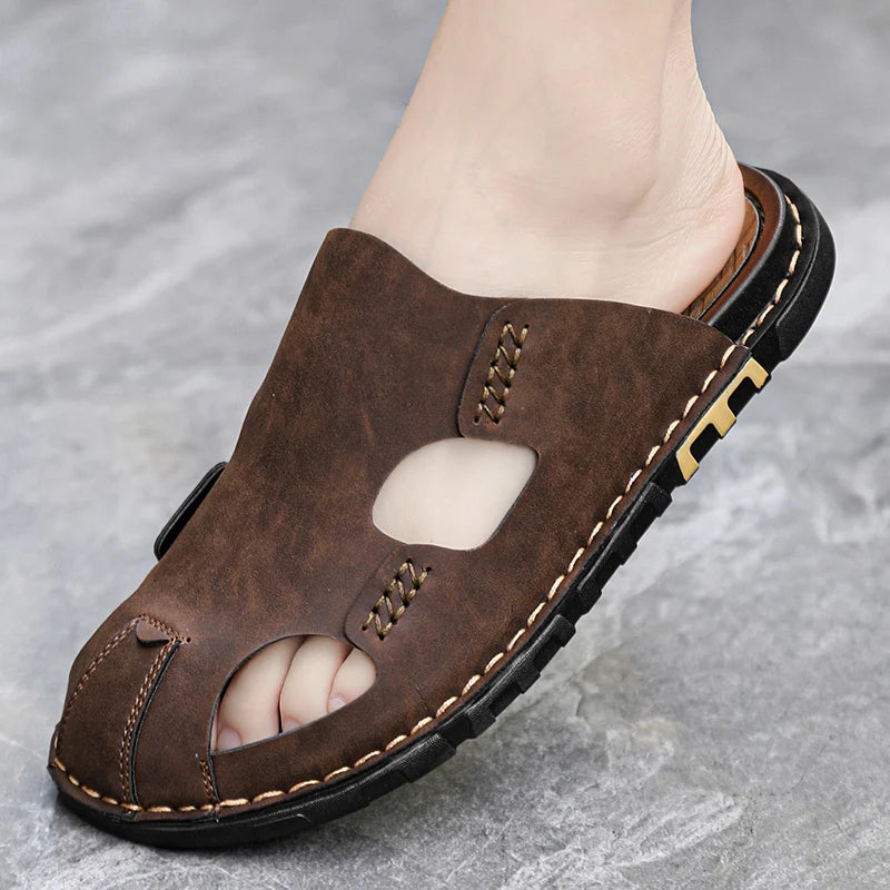 Luxus Leder Flip Flops Herren 2024