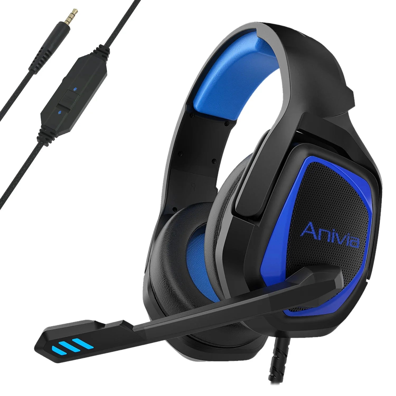 3,5-mm-Gaming-Headset mit Kabel und Mikrofon