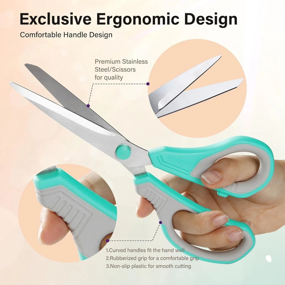 8.5" All-Purpose Scissors 3 Pack Set
