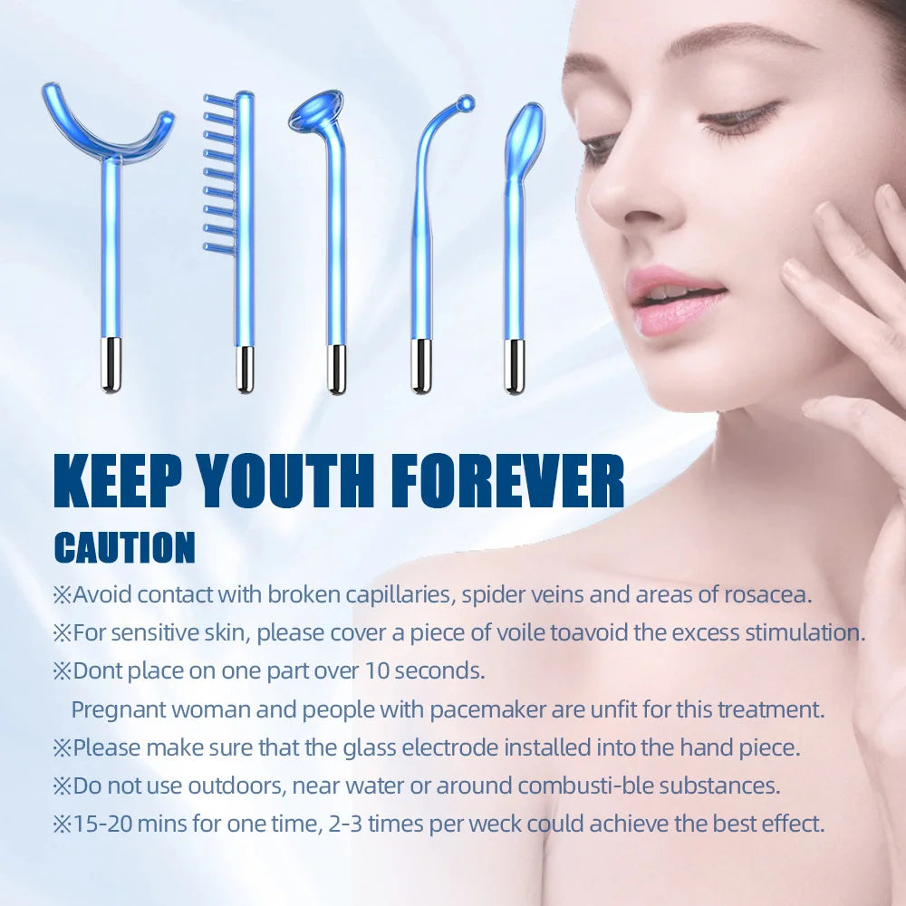 AOKO Blue 5-in-1 Facial Therapy Wand