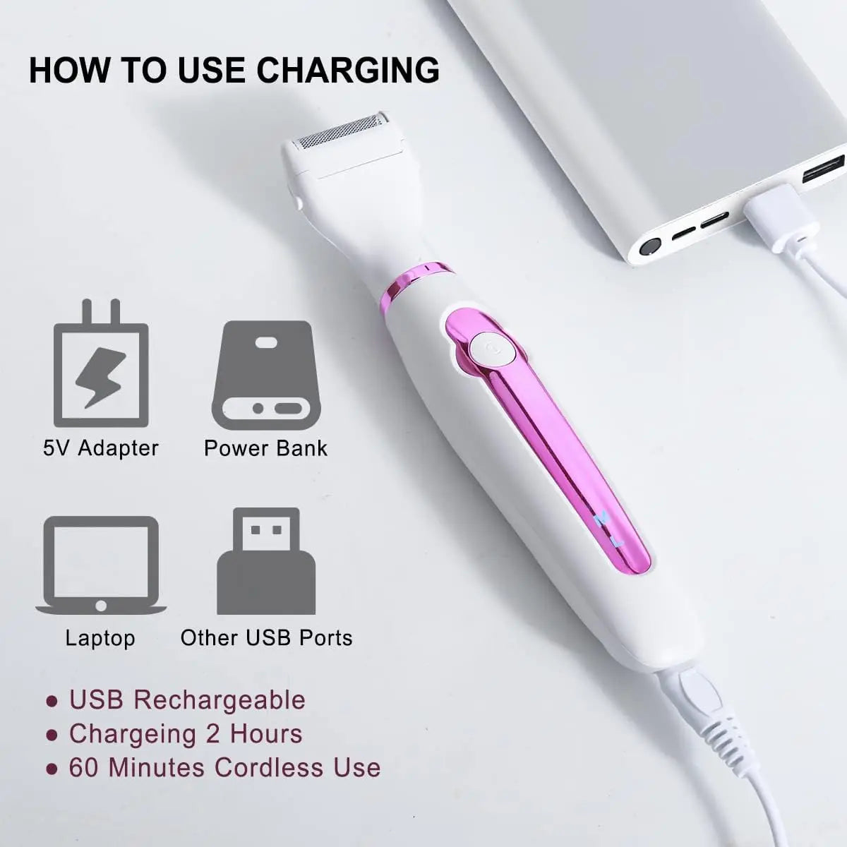 6-in-1 Cordless Electric Hair Epilator