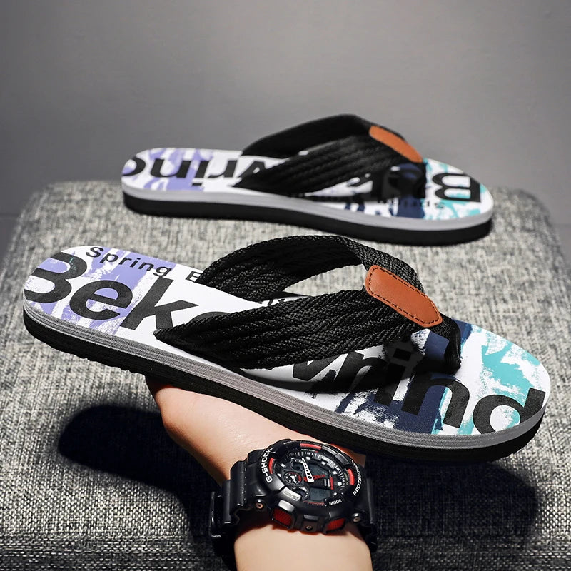 Sommer Herren Flip Flops Atmungsaktive Slides
