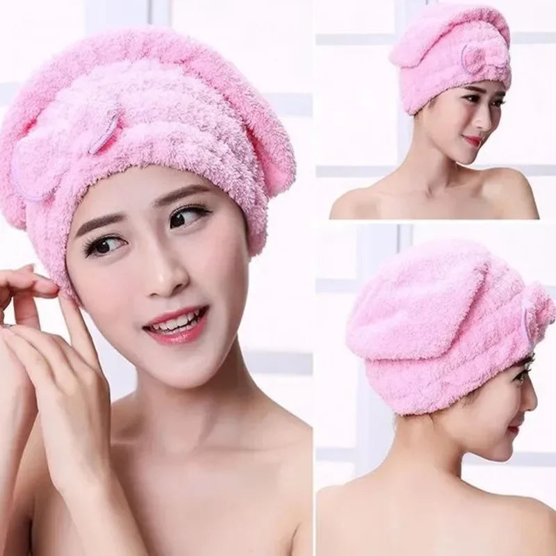 Microfiber Quick-Dry Hair Cap Wrap