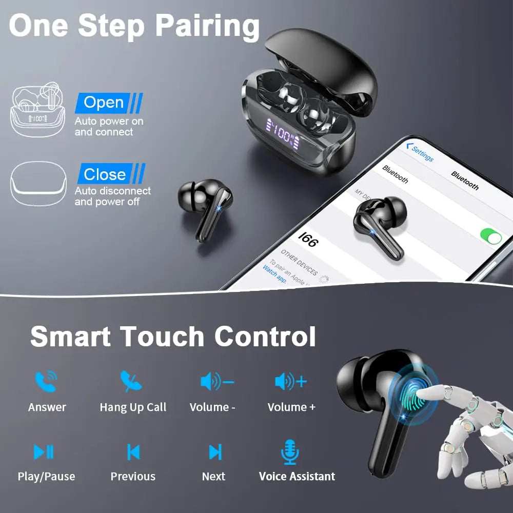 Wireless Bluetooth 5.3 IPX7 Earbuds