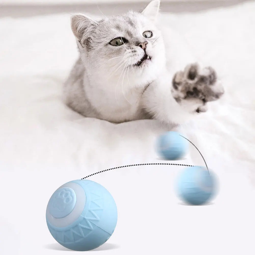 Smartes rollendes Katzenball-Spielzeugset (1–6 Stück) 