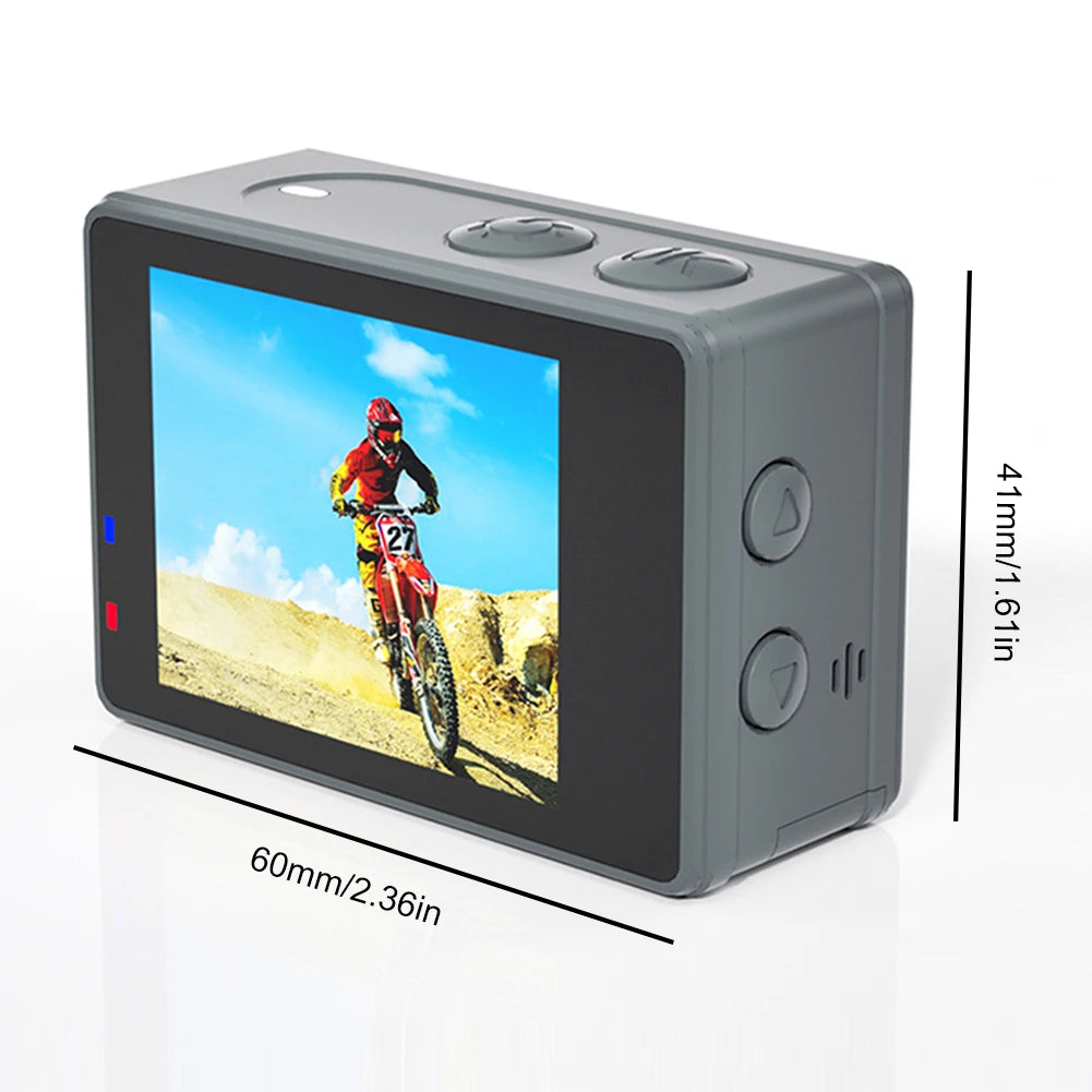Waterproof WiFi Action Camera – 30M Wide
