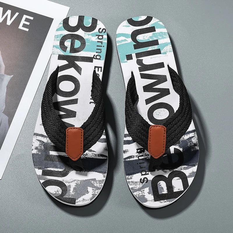 Sommer Herren Flip Flops Atmungsaktive Slides