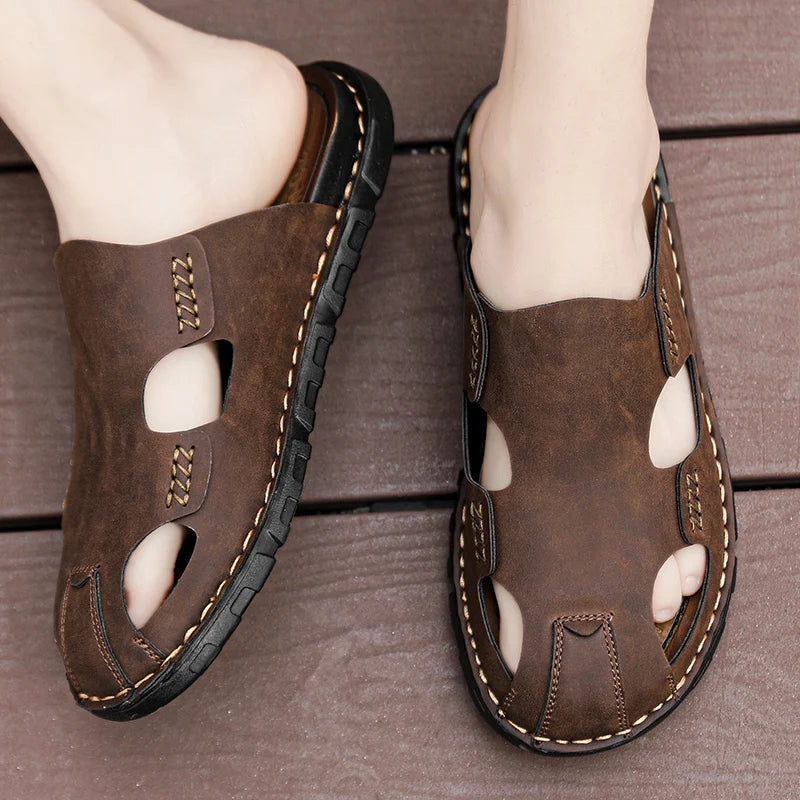 Luxus Leder Flip Flops Herren 2024