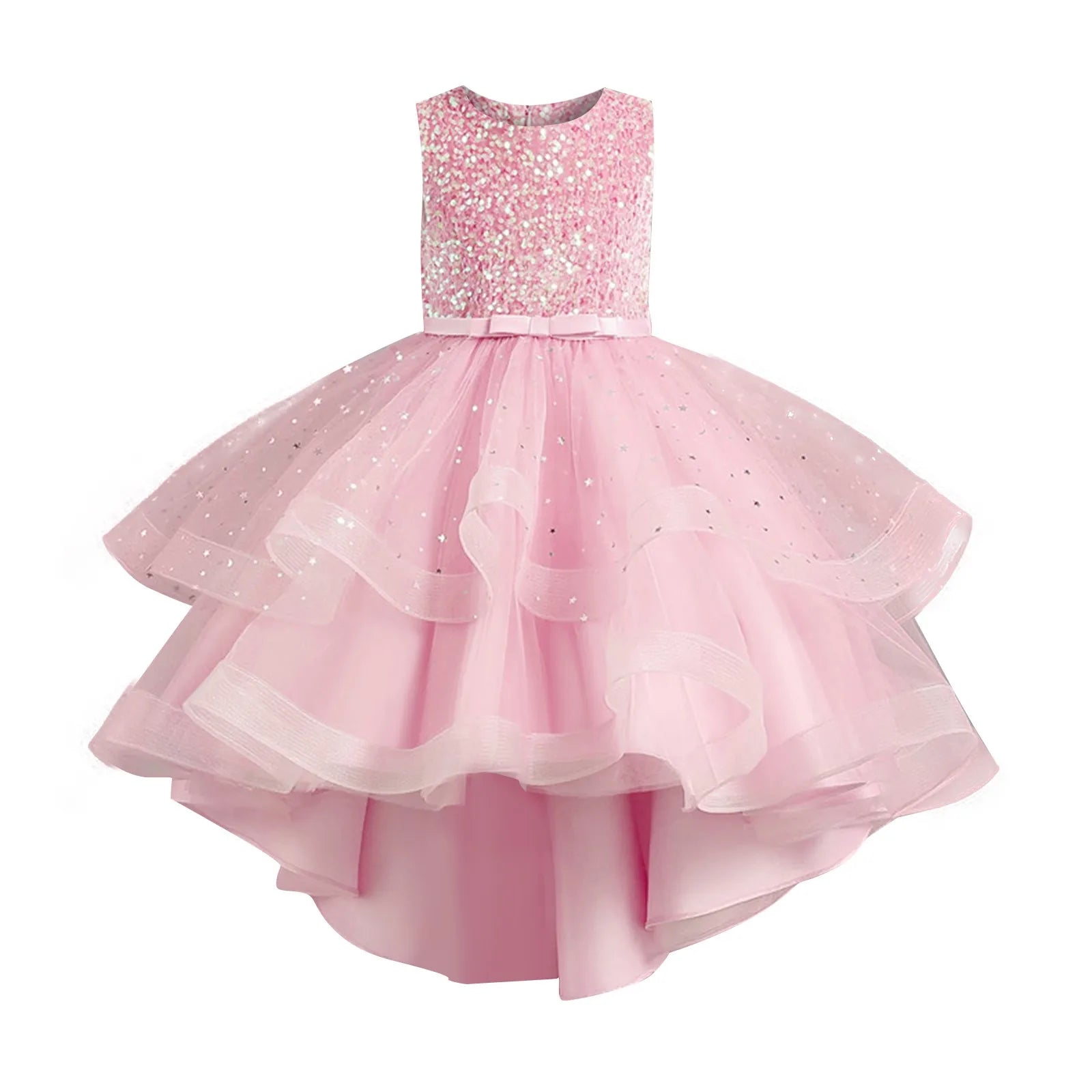 Ruffled Flower Girl Party Gown