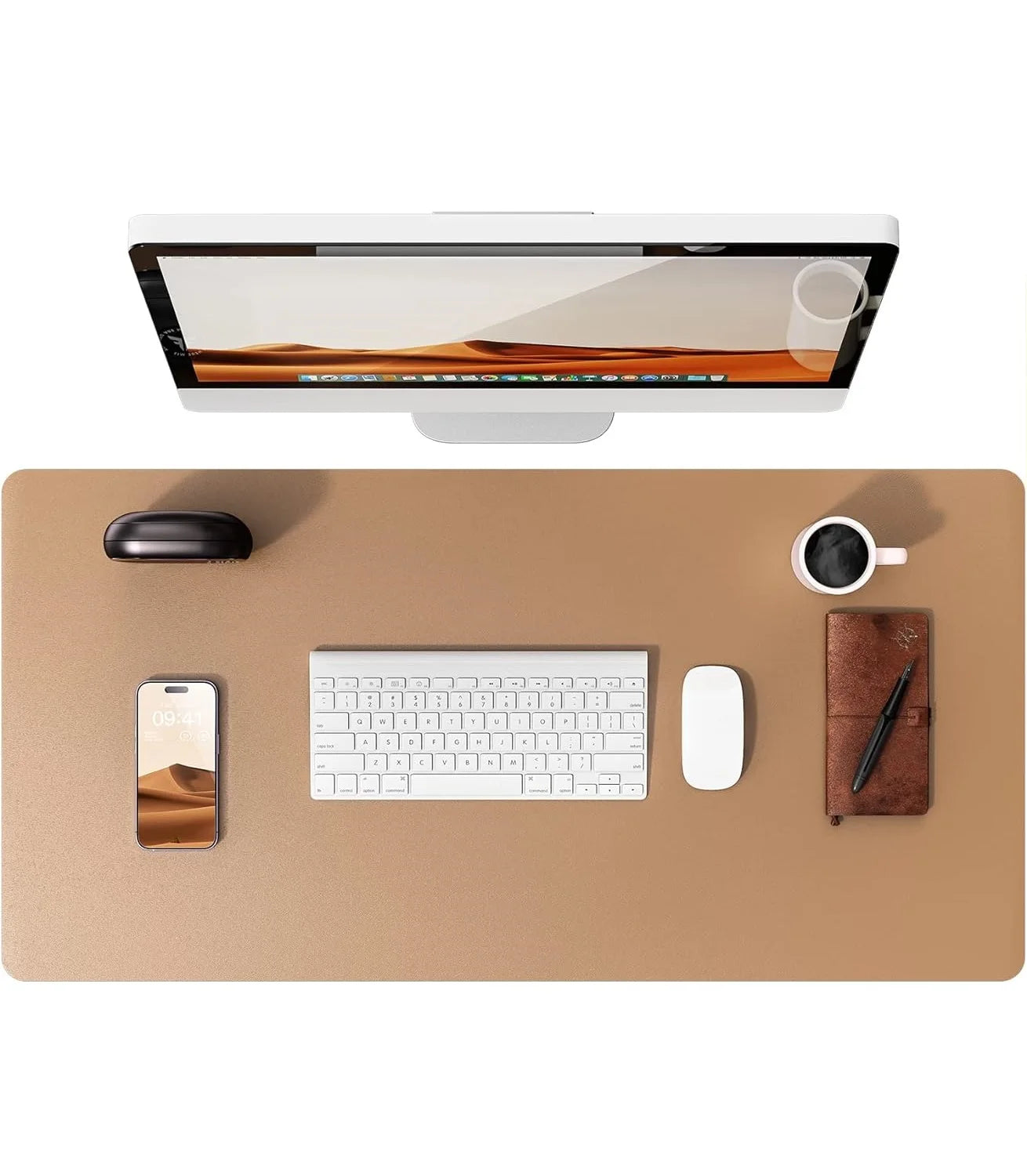 FTVAE Leather Large Desk Mat Protector