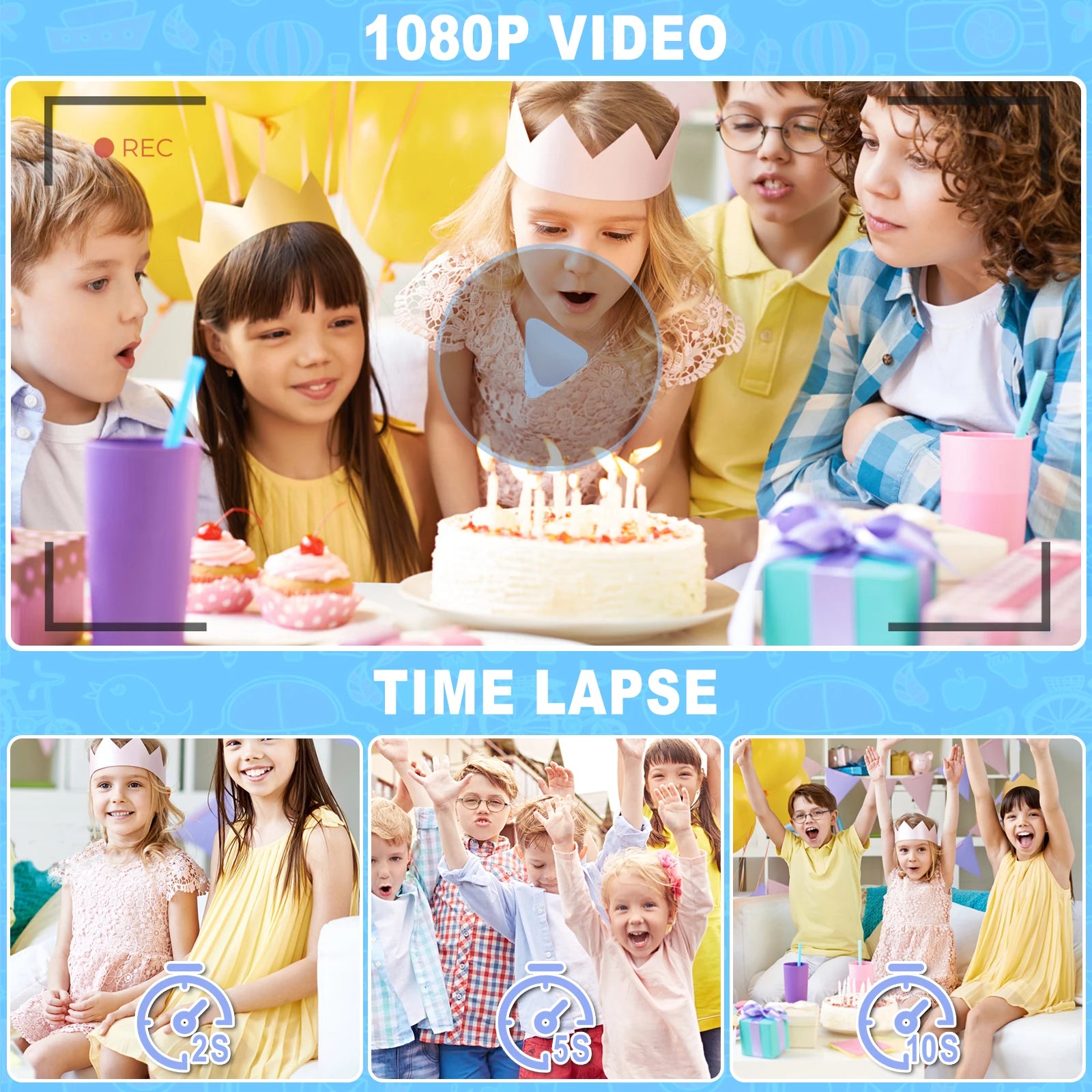 ARNSSIEN Kids Digital Camera – Ages 3–12