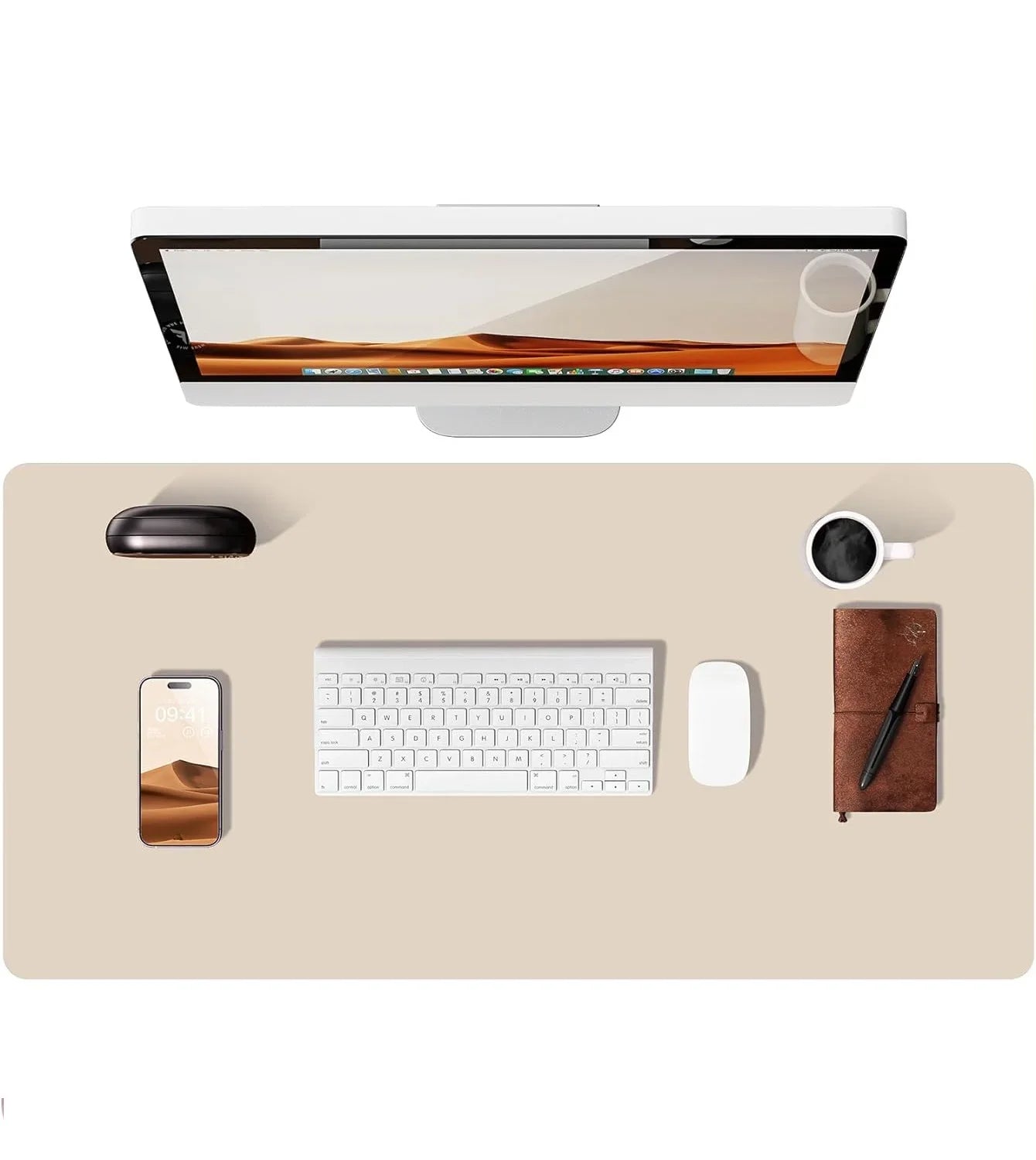 FTVAE Leather Large Desk Mat Protector