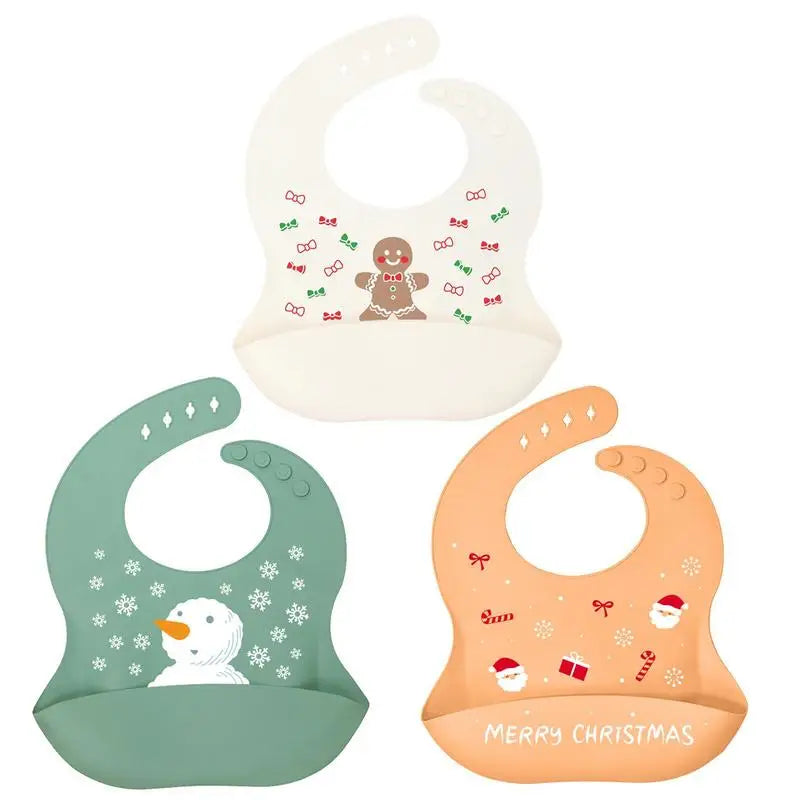 Waterproof Silicone Baby Bib with Catcher