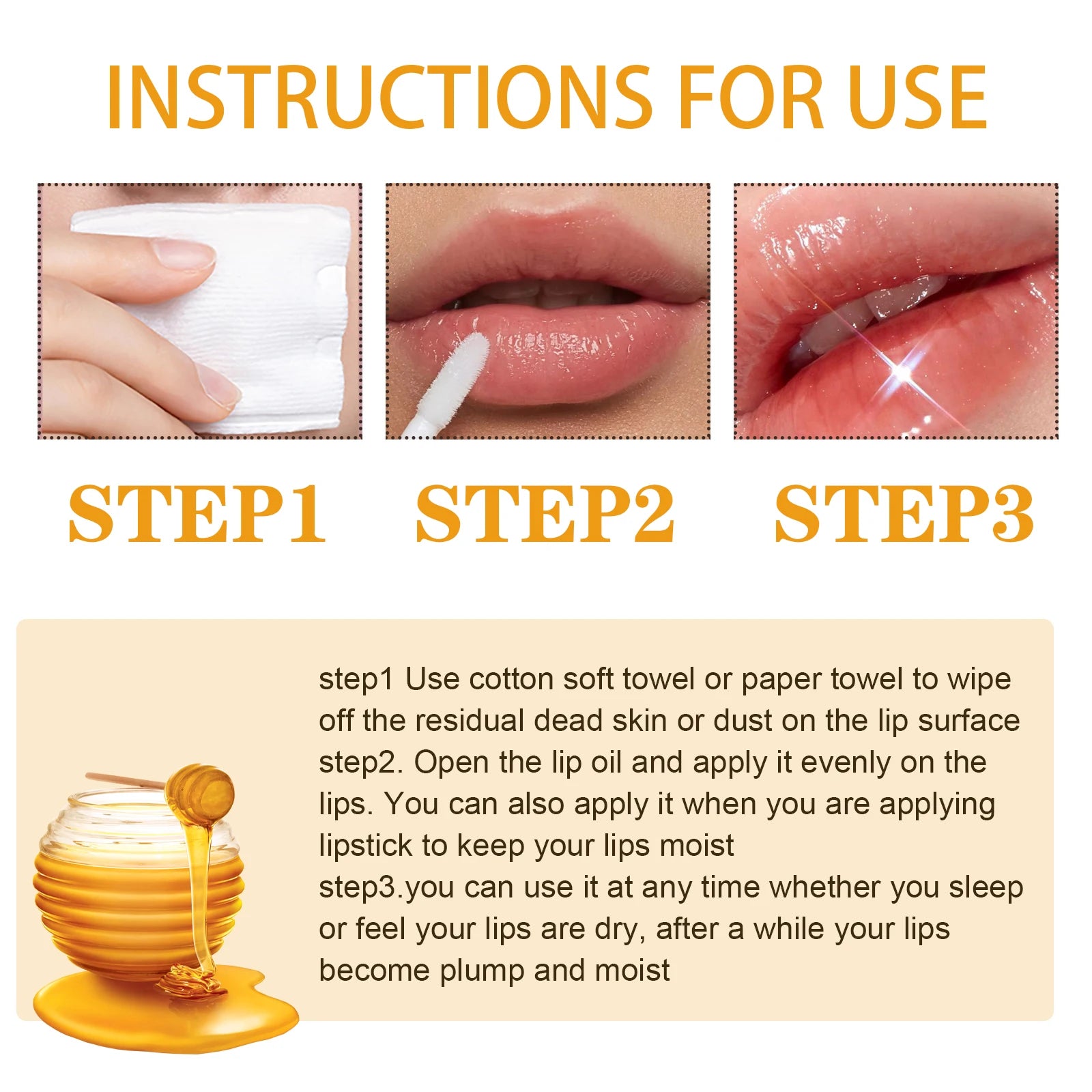 Honey Beeswax Lip Oil Balm