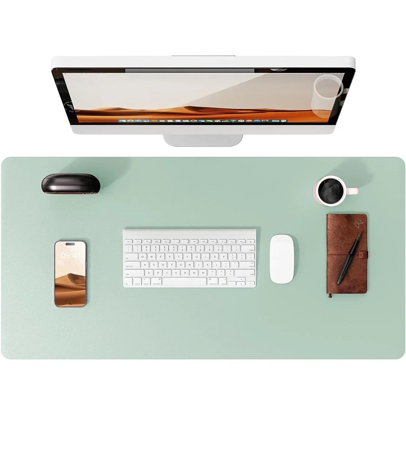 FTVAE Leather Large Desk Mat Protector