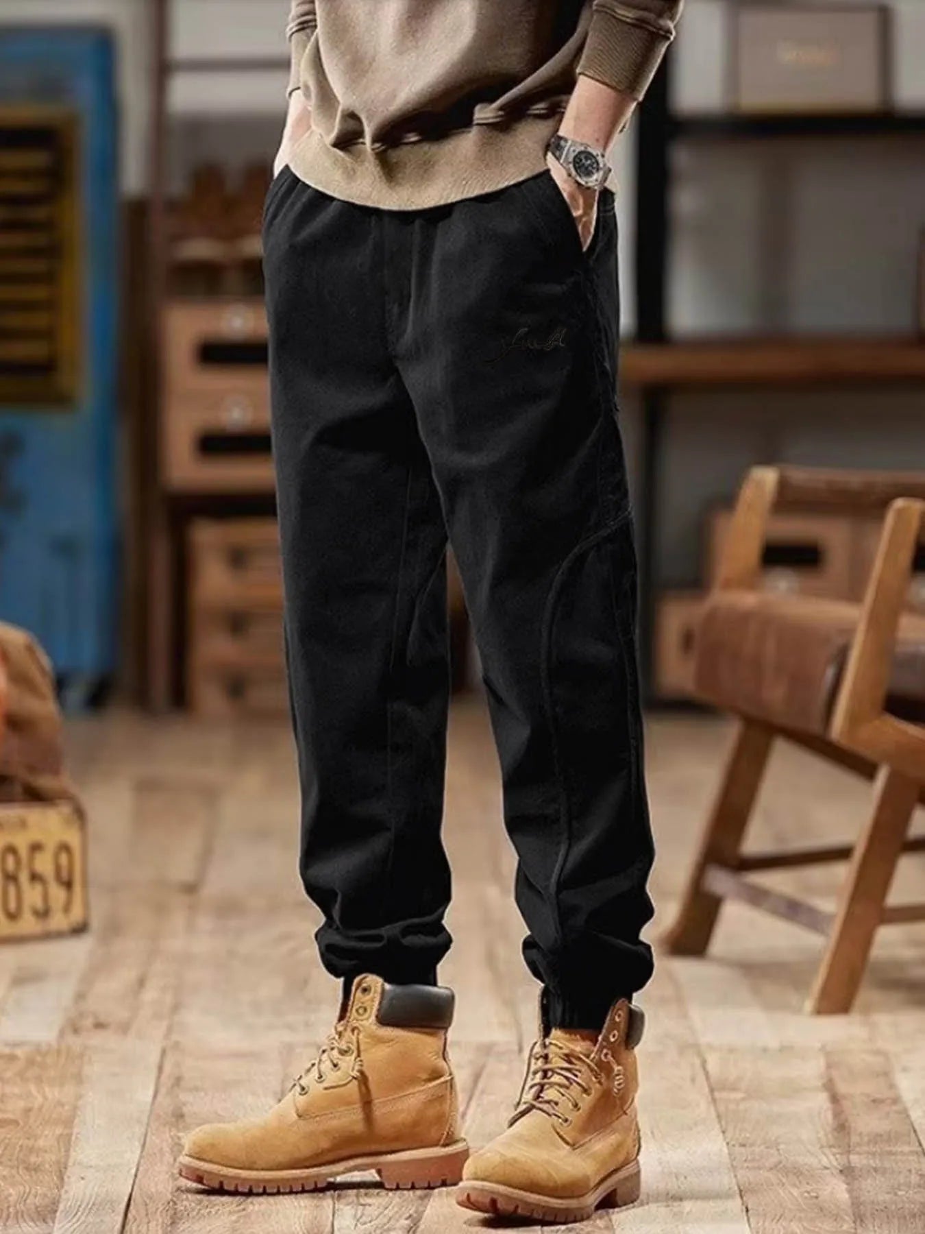 Men’s Tactical Quick-Dry Cargo Joggers