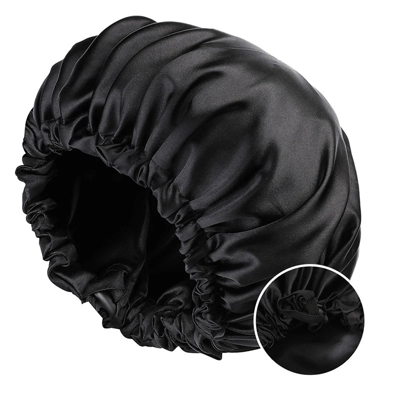 Soft Silk Adjustable Sleep Hair Cap
