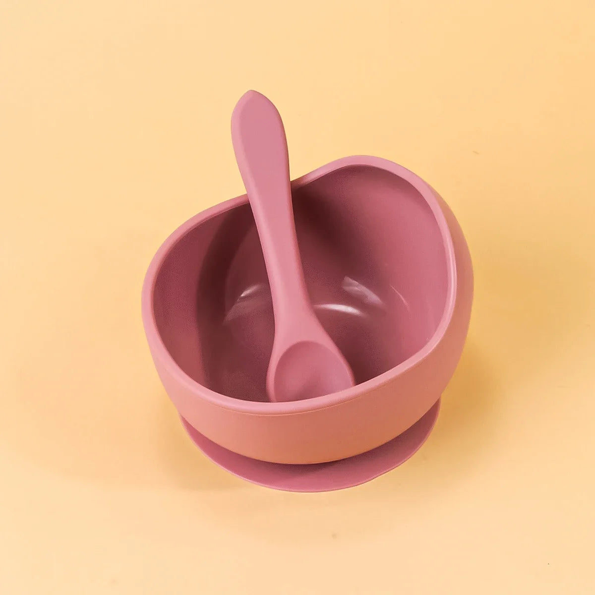 2PC Silicone Sucker Bowl Baby Feeding Set