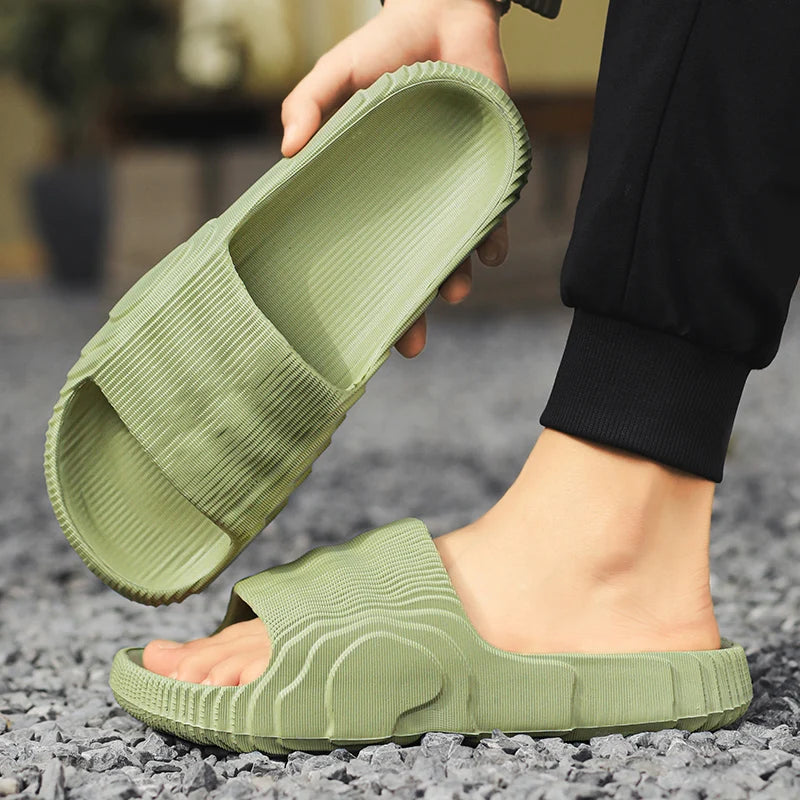 Men's Genuine Leather Home Slippers