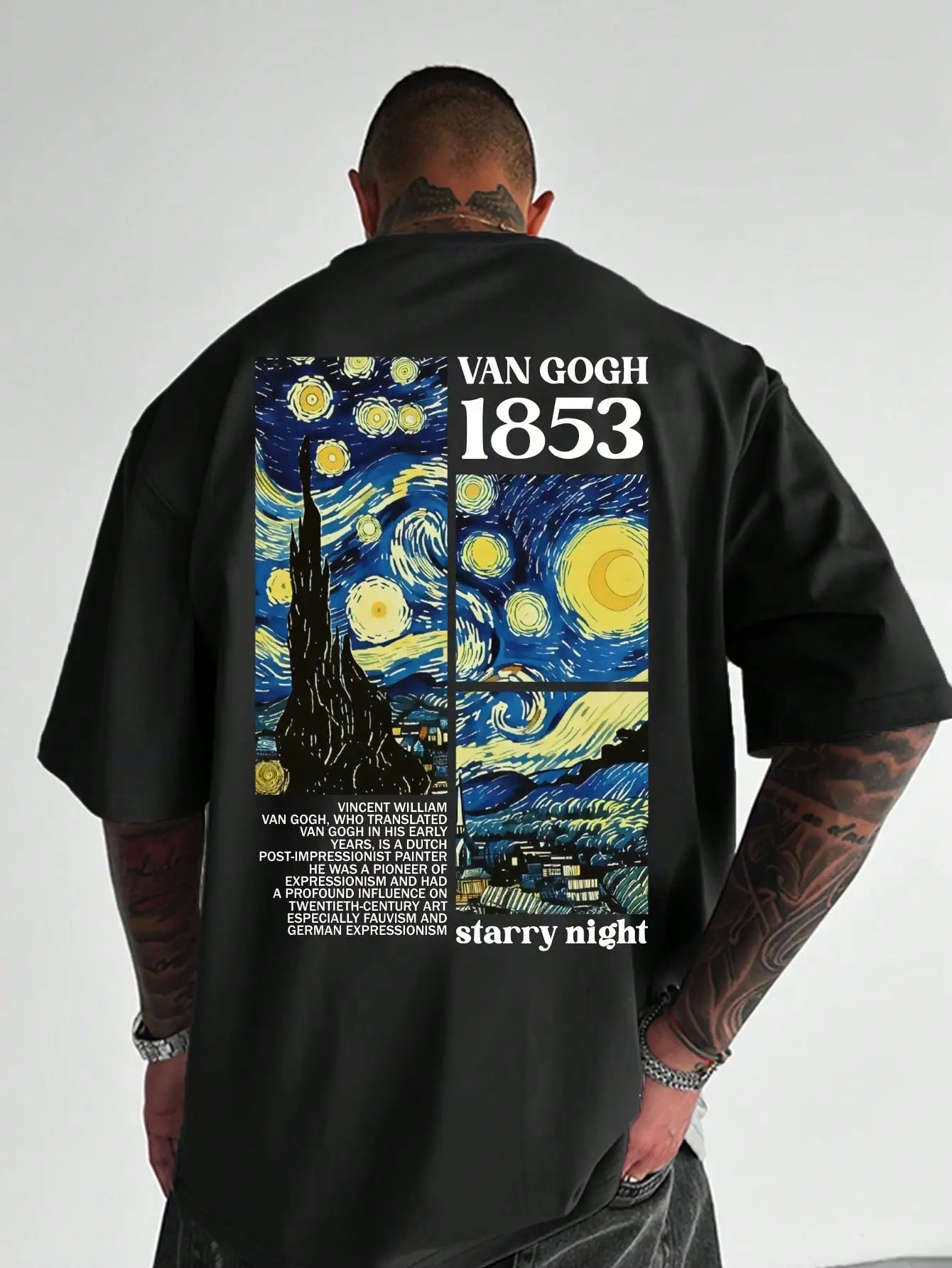 Van Gogh Sternennacht T-Shirt für Herren