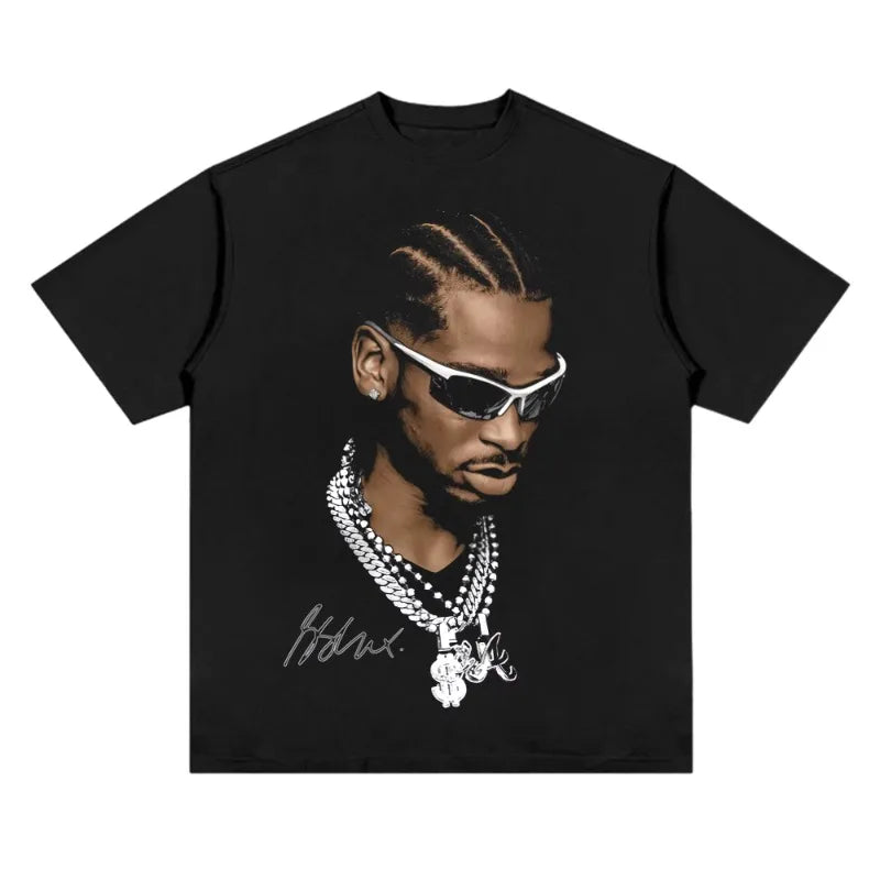 Baumwoll-T-Shirt mit Basketball-Star-Print