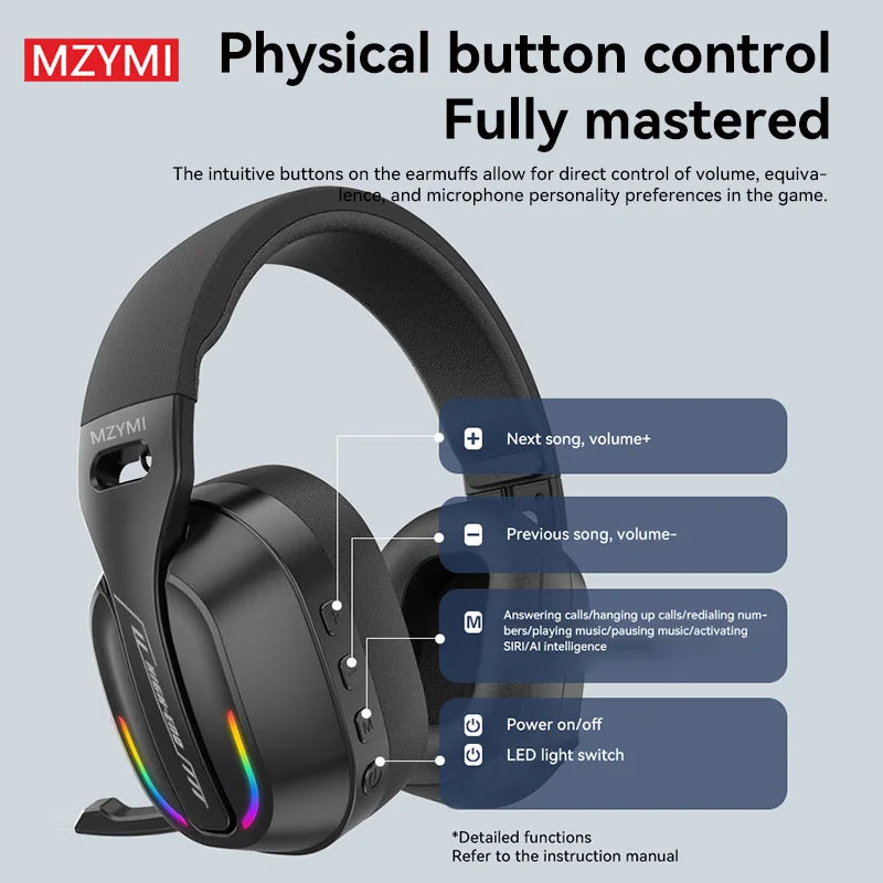 MZYMI B500 Faltbares RGB-Gaming-Headset