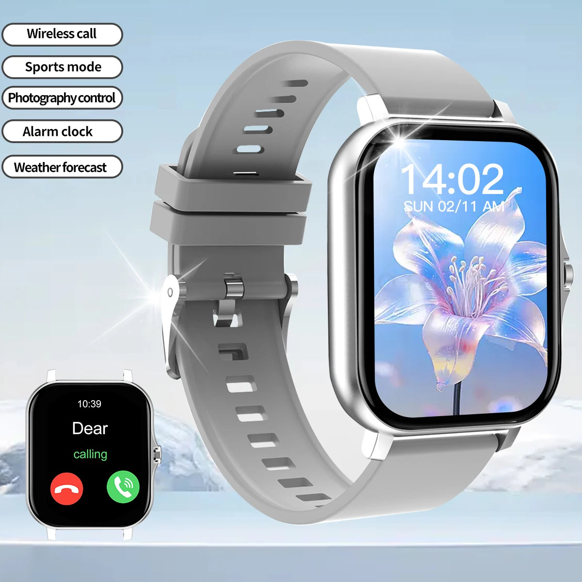 Bluetooth Call Fitness Smart Watch