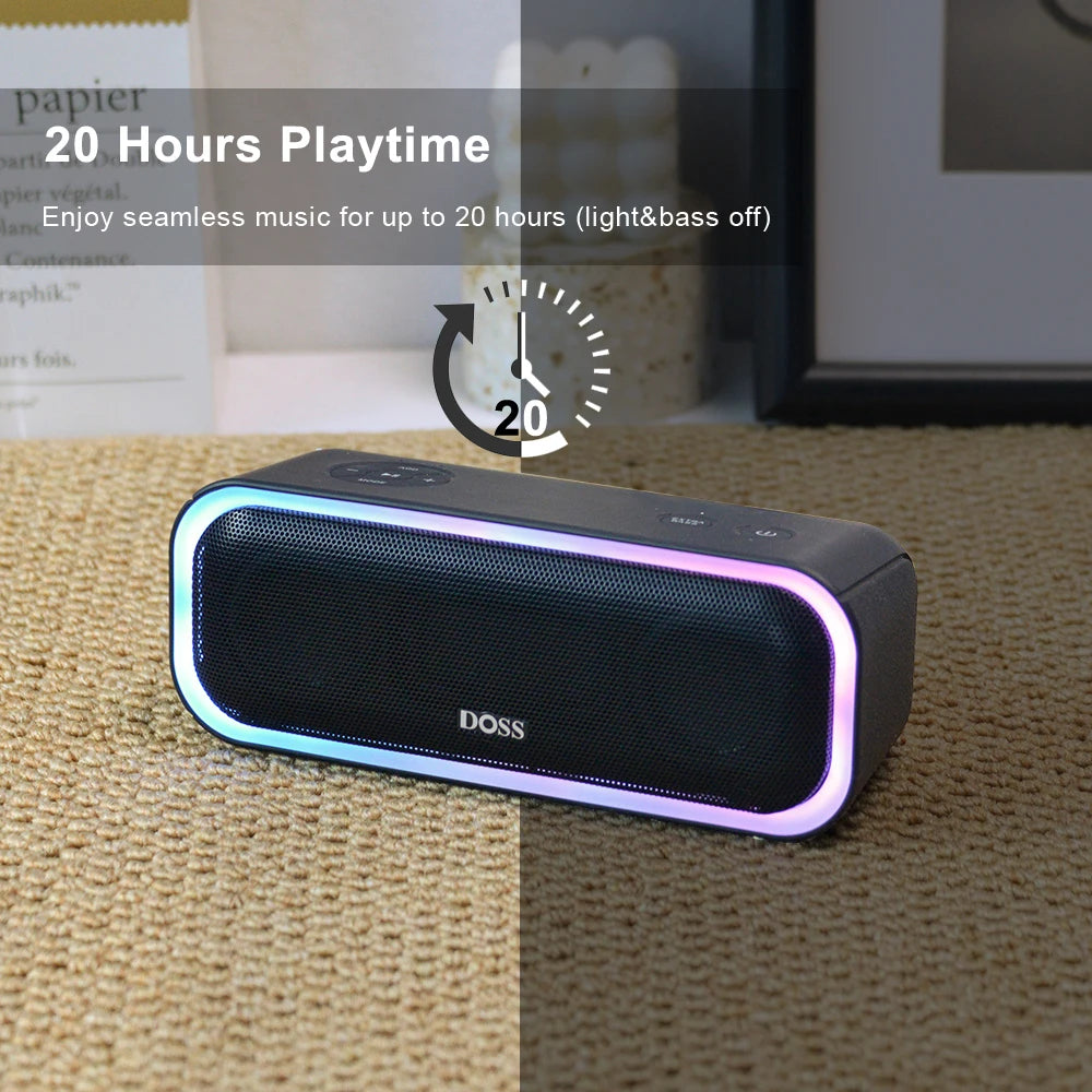DOSS Bluetooth 5.0 Speaker 20W Waterproof