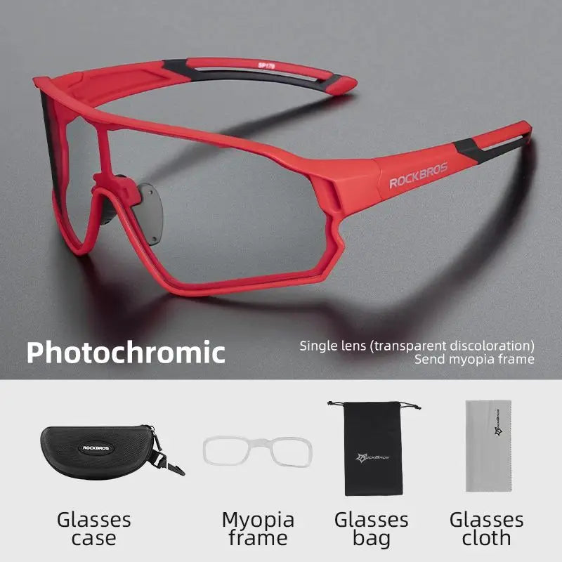 ROCKBROS Photochrome Fahrradbrille UV400