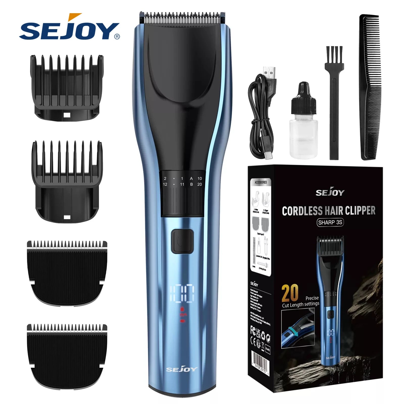 SEJOY Kabelloses Haarschneideset