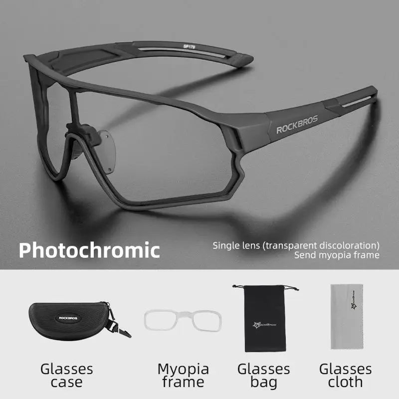 ROCKBROS Photochrome Fahrradbrille UV400