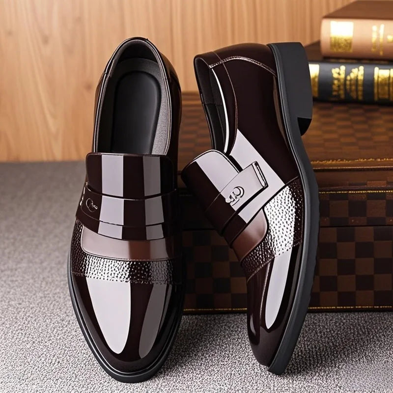 Men's Leather Formal Oxford Dress Shoes