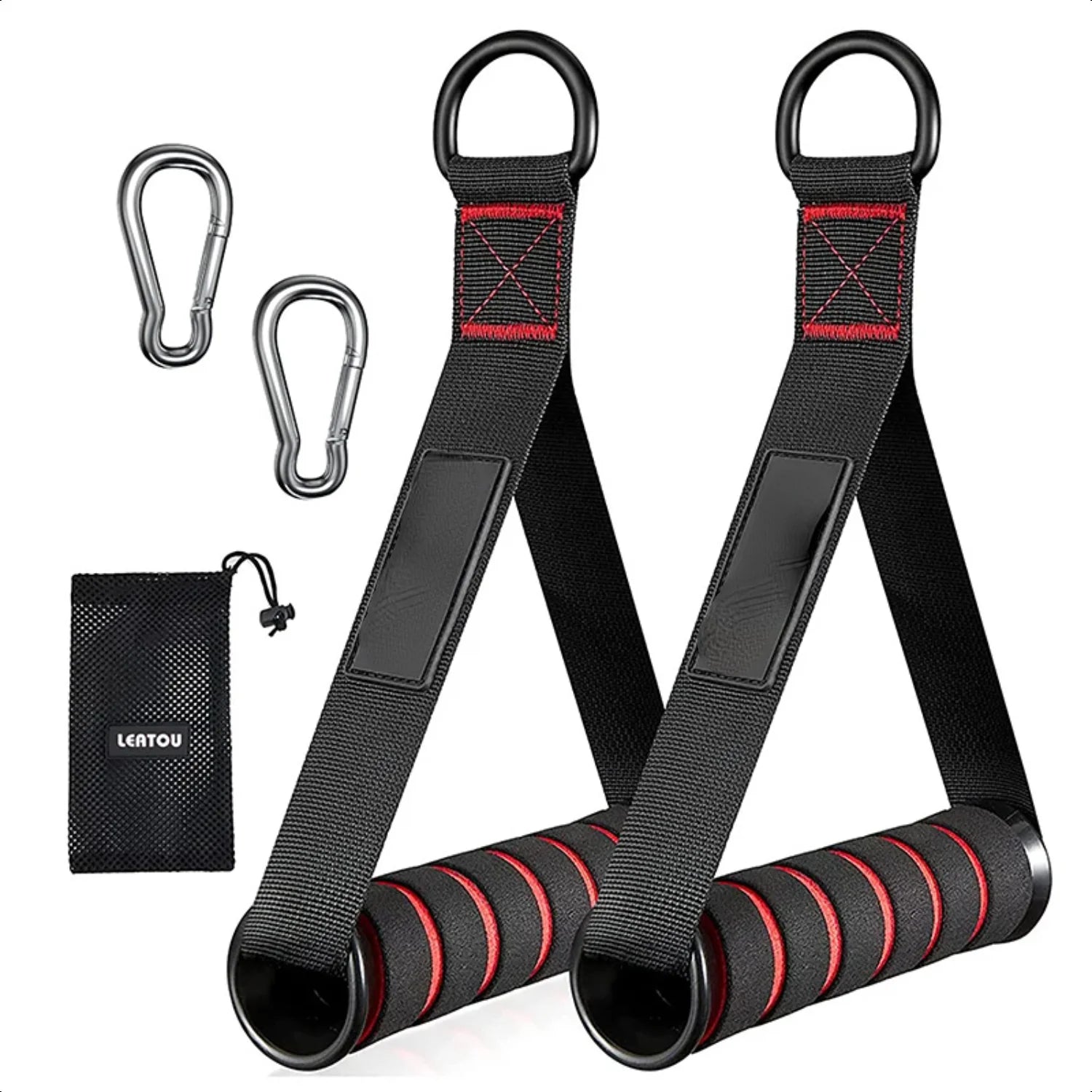 Fitnessstudio-Trainings-Set mit Fässern und Bändern