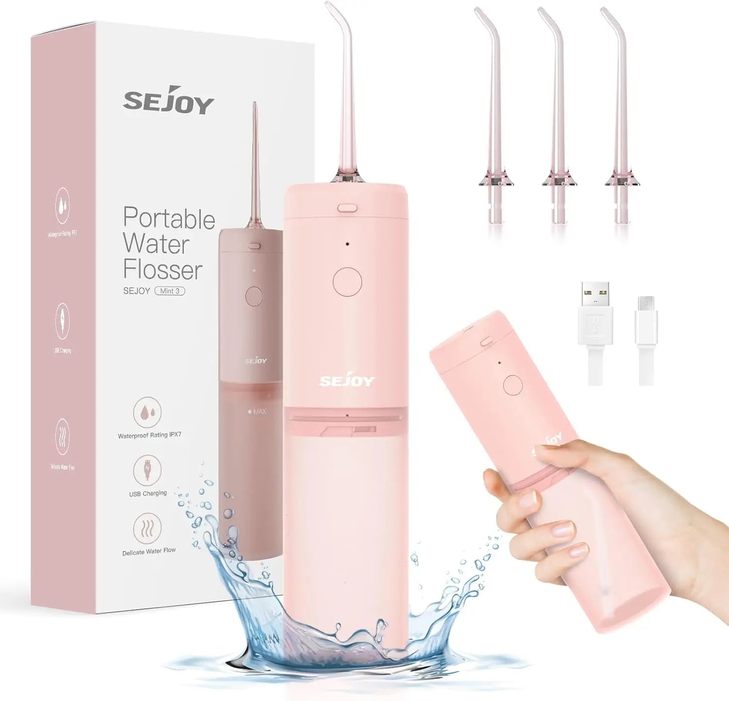 Wiederaufladbare Munddusche per USB