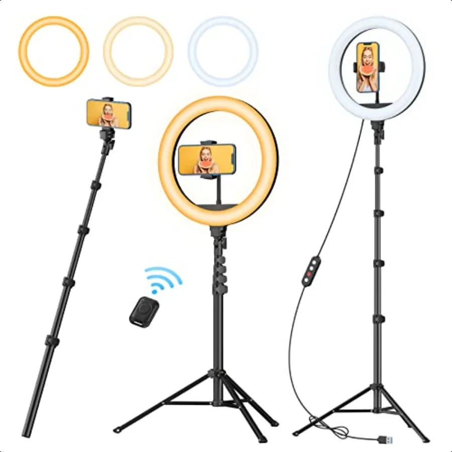TODI 12" Ringlicht mit Stativ und Fernbedienung