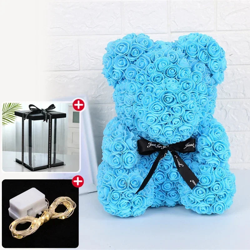 Rose Bear with LED Lights Gift Box