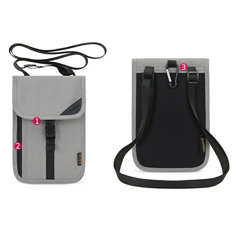 RFID-Reise-Halsbrieftasche &amp; Ausweishülle 